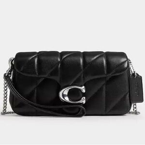 Coach Tabby Chain Black Quilted Crossbody bag 19